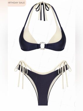 SeaMolly Double Layered Bikini Set Navy (M)